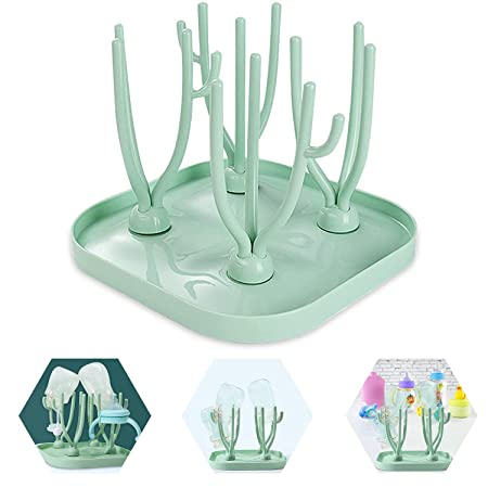 Image of Baby Flaschentrockner Abtropfgestell Fläschchen Halterung - Mint bei Apfelkiste.ch