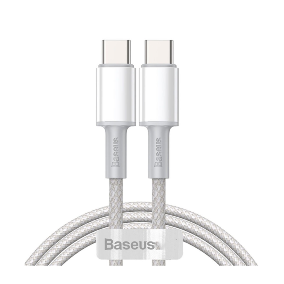 Image of Baseus - (1m / 5A) 100W USB C auf USB C Ladekabel Datenkabel Fast Charge - Weiss bei Apfelkiste.ch