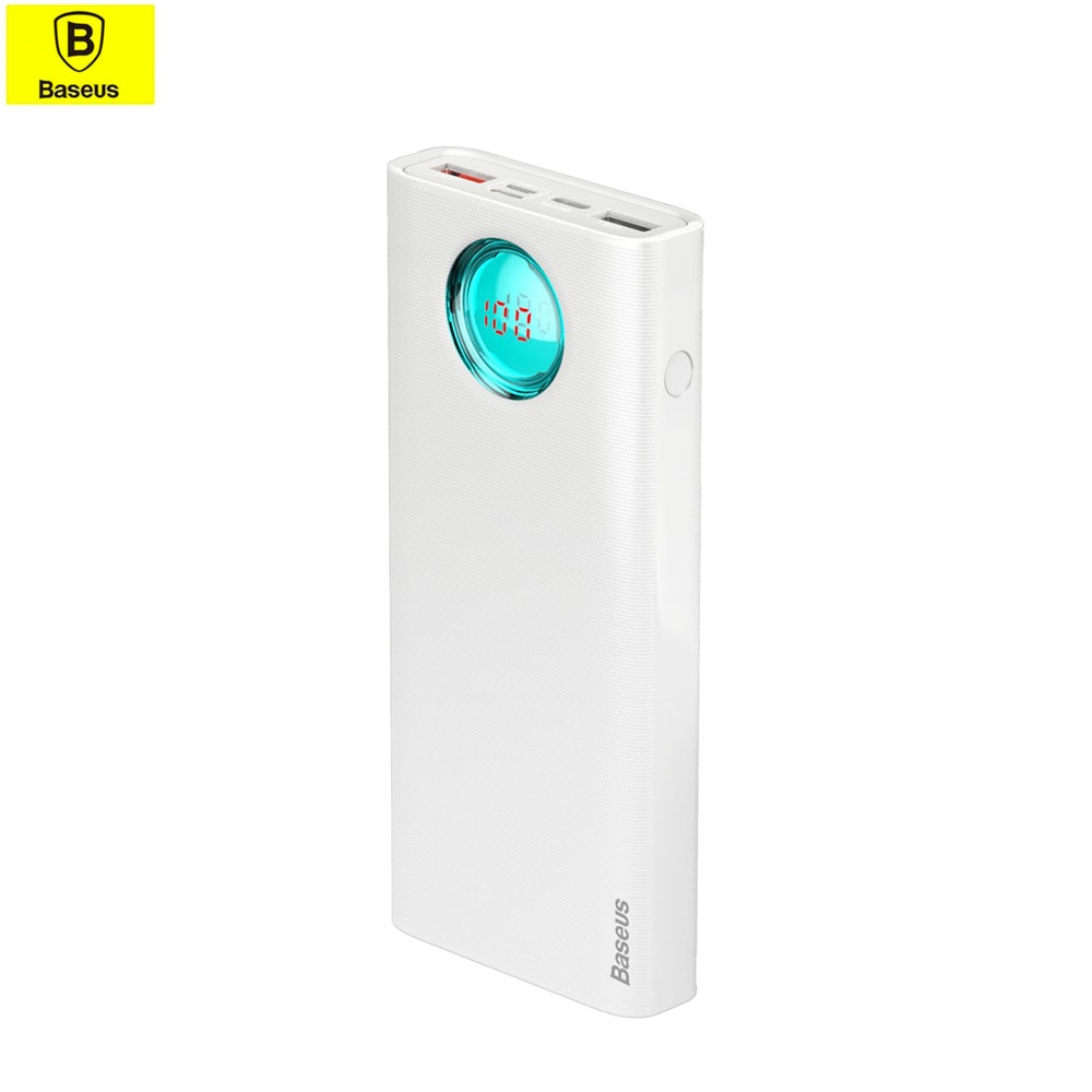 20000mAh Dual USB / USB C Power Bank Ladegerät Quick Charge 3.0 Power Delivery-Technologie (18W) - Weiss