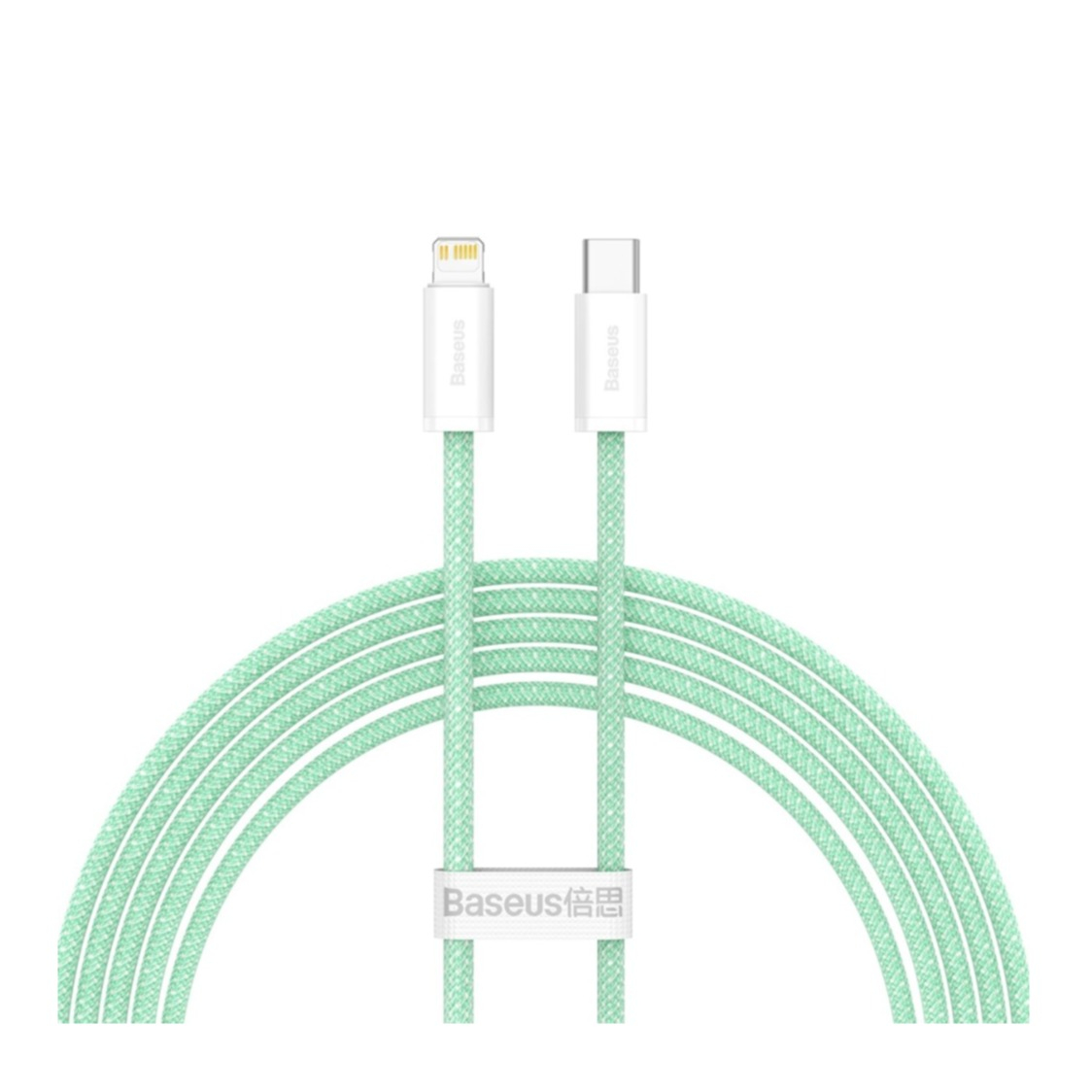 Image of Baseus - (2m) 20W Dynamic USB C auf Lightning Nylon Ladekabel Fast Charging Datenkabel - Grün bei Apfelkiste.ch