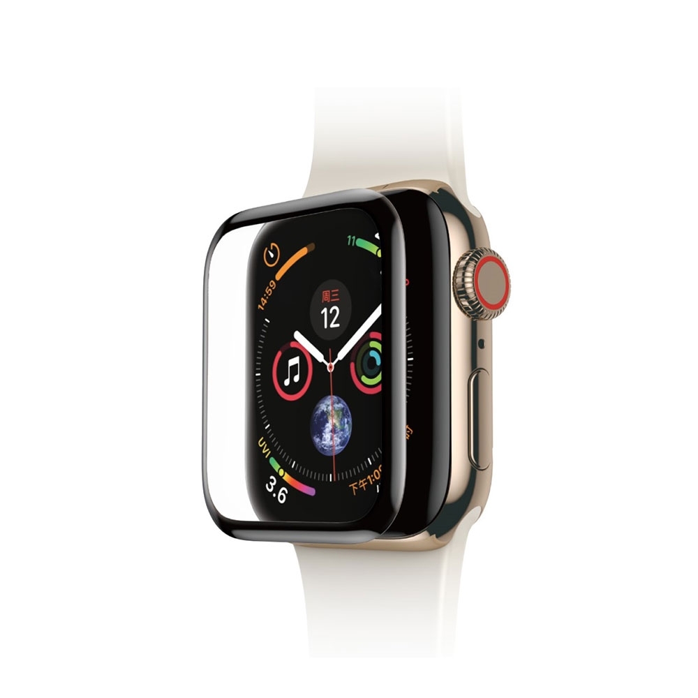 Image of Baseus - Apple Watch (40 mm) Vollbild Curved Panzer Glas Display Rahmen 0.2mm - Schwarz bei Apfelkiste.ch