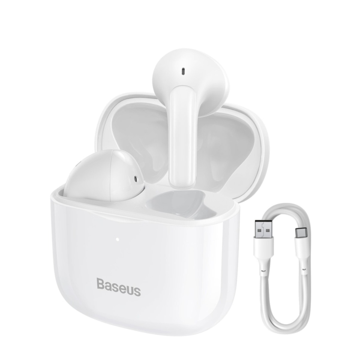 Image of Baseus - Bowie E3 Bluetooth 5.0 In-Ear Kopfhörer True Wireless Headset + Ladecase - Weiss bei Apfelkiste.ch