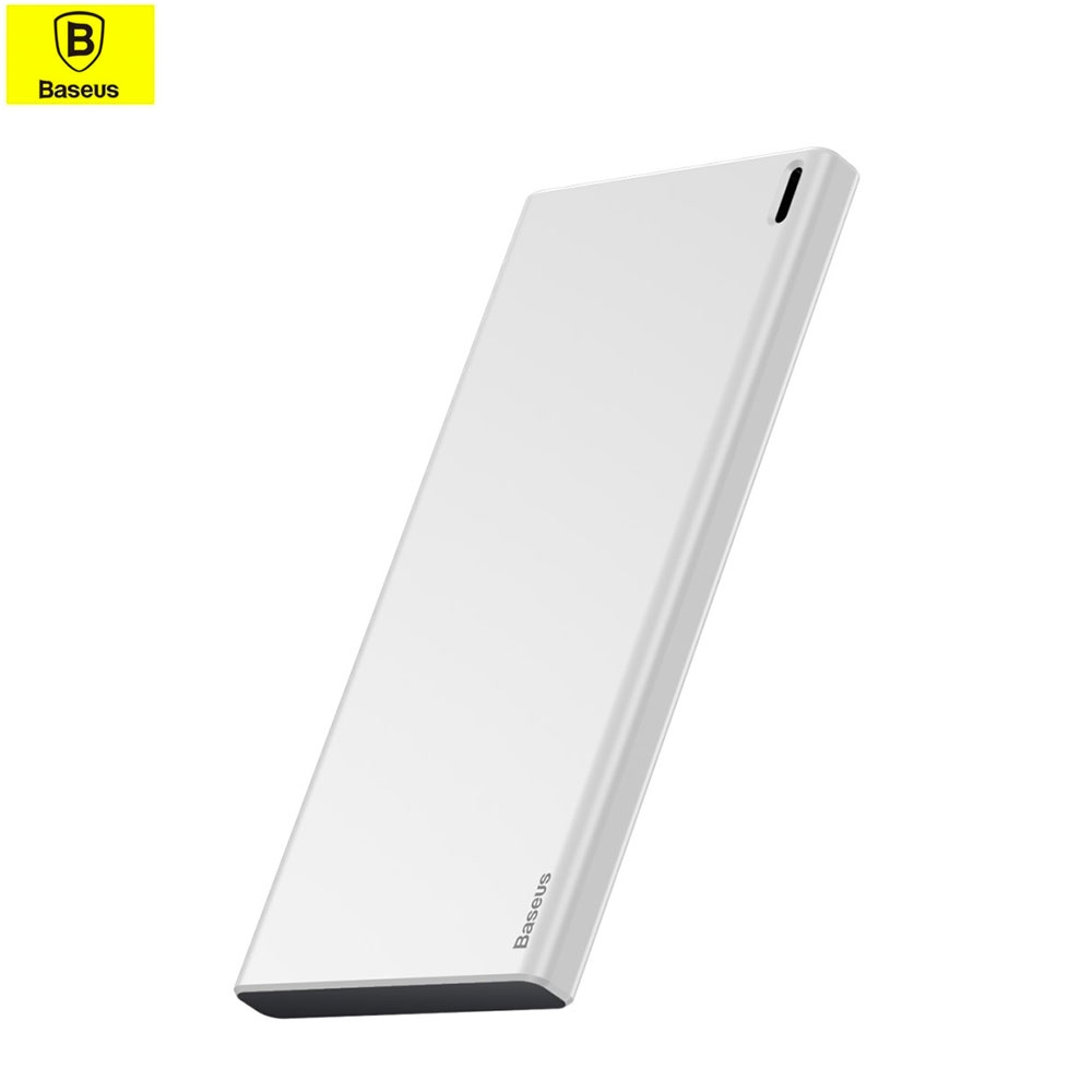 Choc Series 10000mAh Power Bank Ladegerät USB C / Micro USB / USB Slim Look - Weiss
