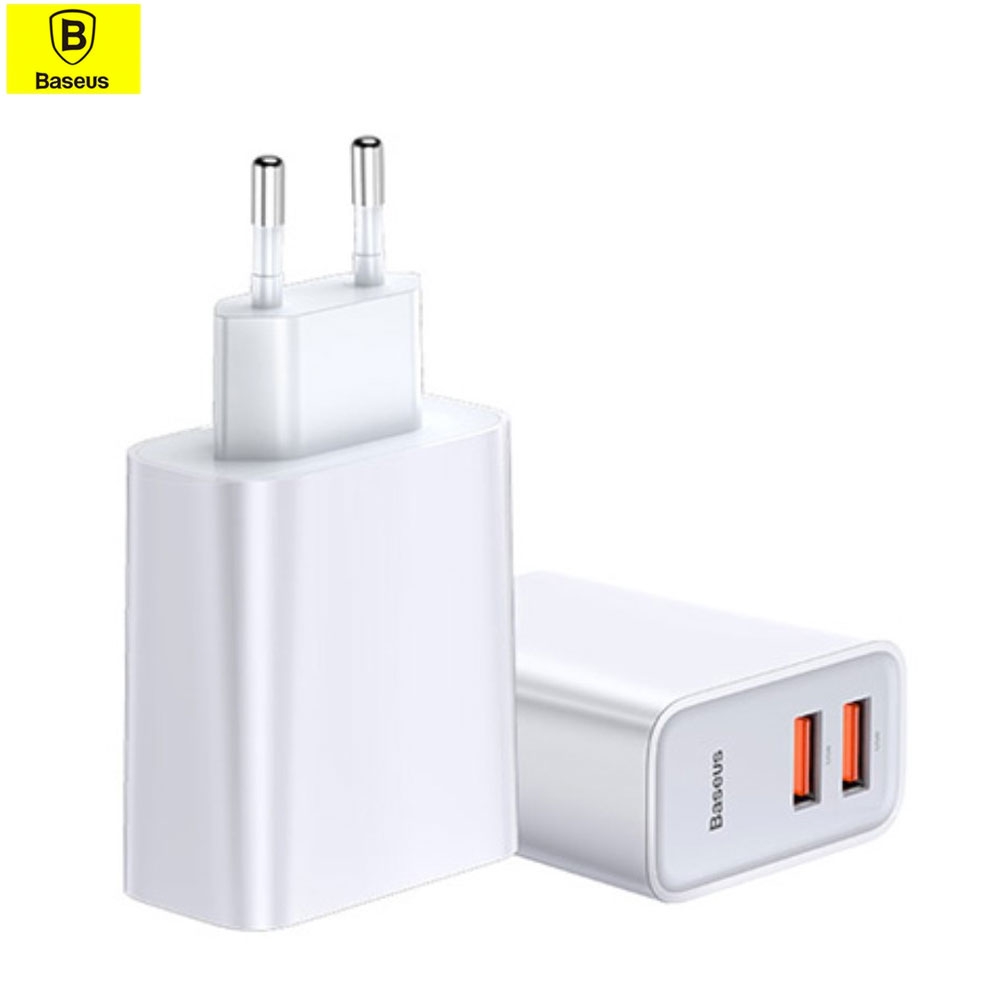 Dual USB (30W/5A) Fast Charge Ladegerät QC 3.0 - Weiss