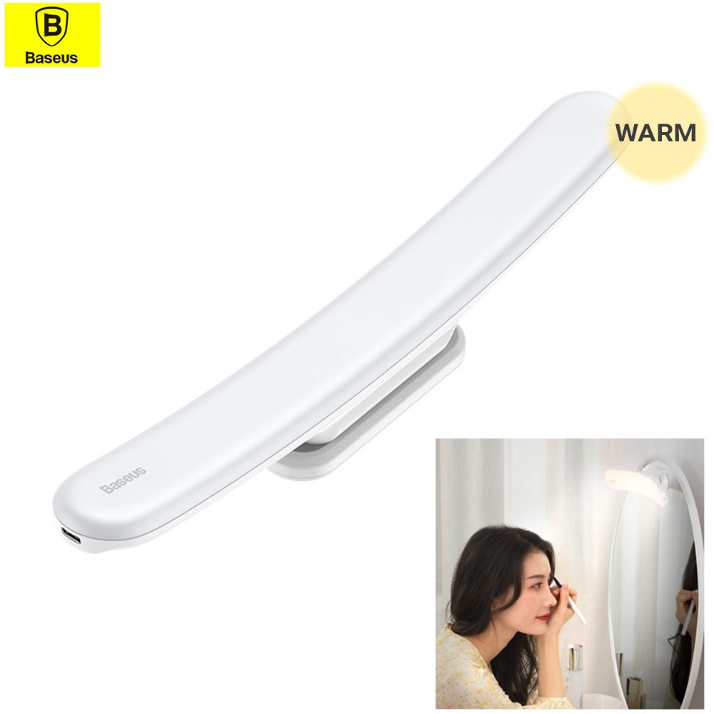 Spiegel LED Schrank Nachtlicht Lampe USB Stimmungsleuchte - Warmweiss