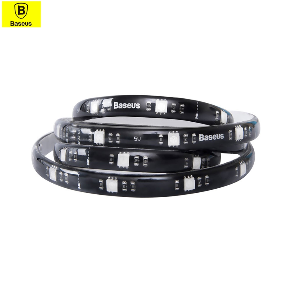 (1m) GAMO 5W Leuchtstreifen Lichter Multicolor Gaming Beleuchtung Band mit 42 LED RGB Lampen