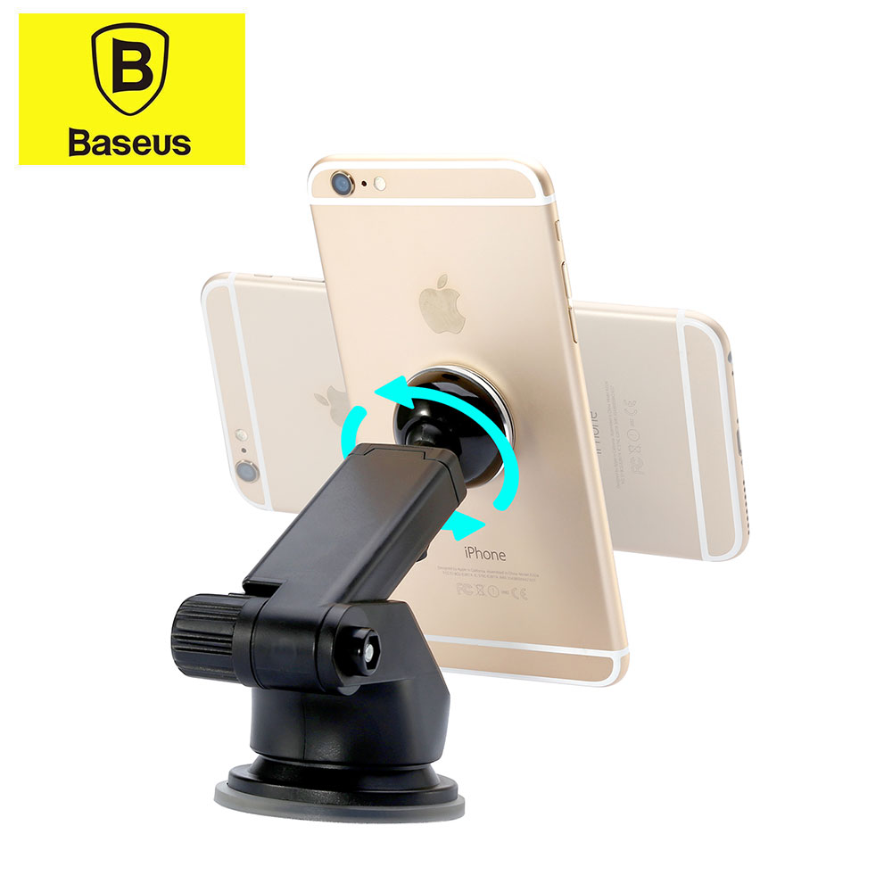 Universal Magnet Auto KFZ Halterung mit Teleskoparm - Schwarz