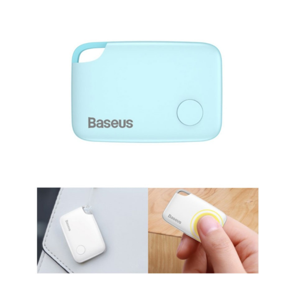 Image of Baseus - T2 Rope Bluetooth Keyfinder Smart Tracker mit Zwei-Wege Alarm für iOS / Android (Batteriebetrieben) + Schlaufe - Blau bei Apfelkiste.ch