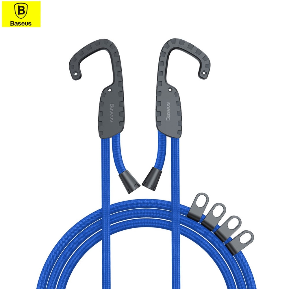 (1.5m) Universal Spannseil Auto Wäscheleine Verstellbar mit Haken - Blau