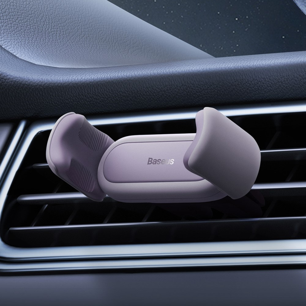 Image of Baseus - Verstellbare Auto KFZ 360° Grad Smartphone Halterung für Air Frame Lüftungsgitter - Lila bei Apfelkiste.ch