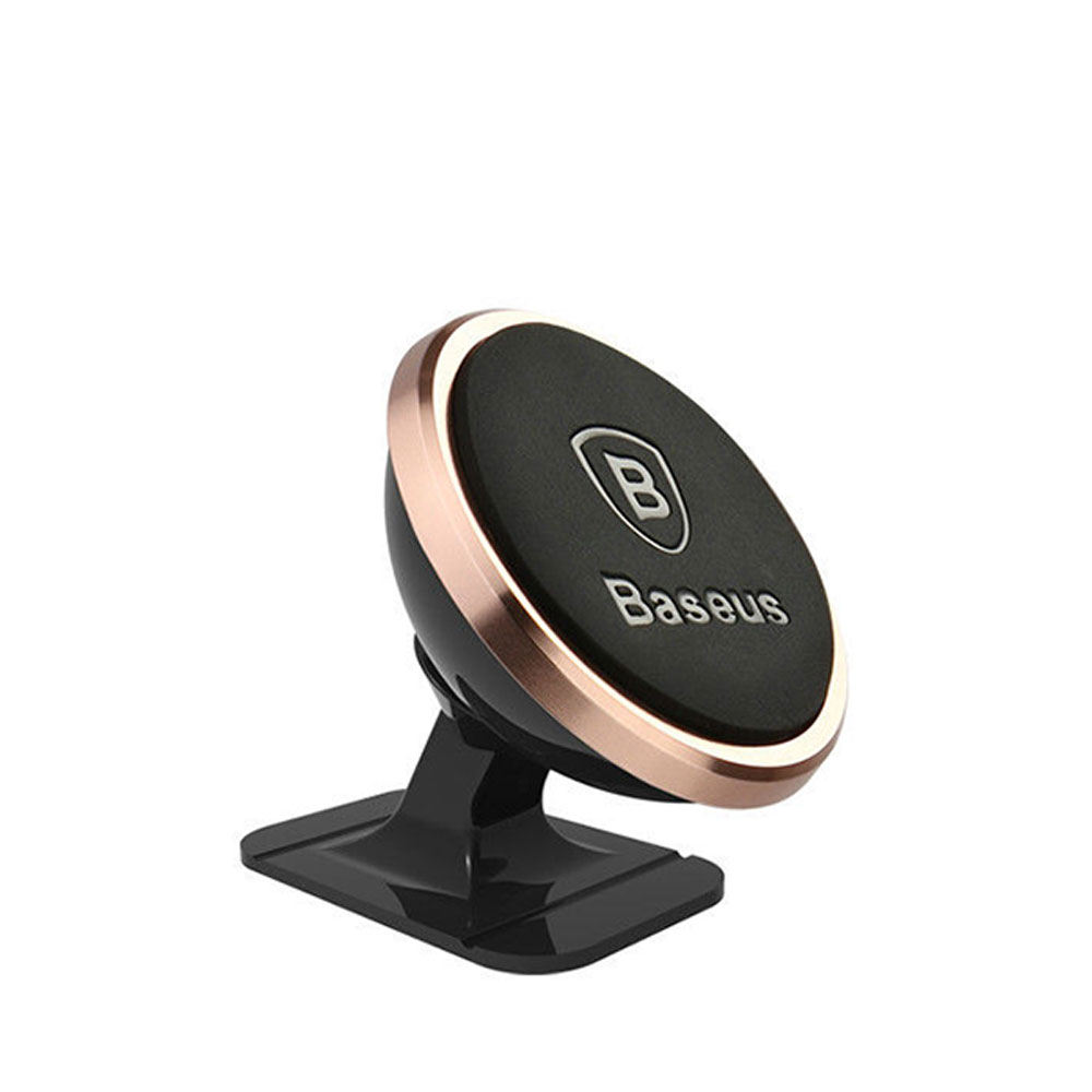 Image of Baseus - Magnet Auto KFZ Halterung 360° Grad selbstklebend - Schwarz / Roségold bei Apfelkiste.ch