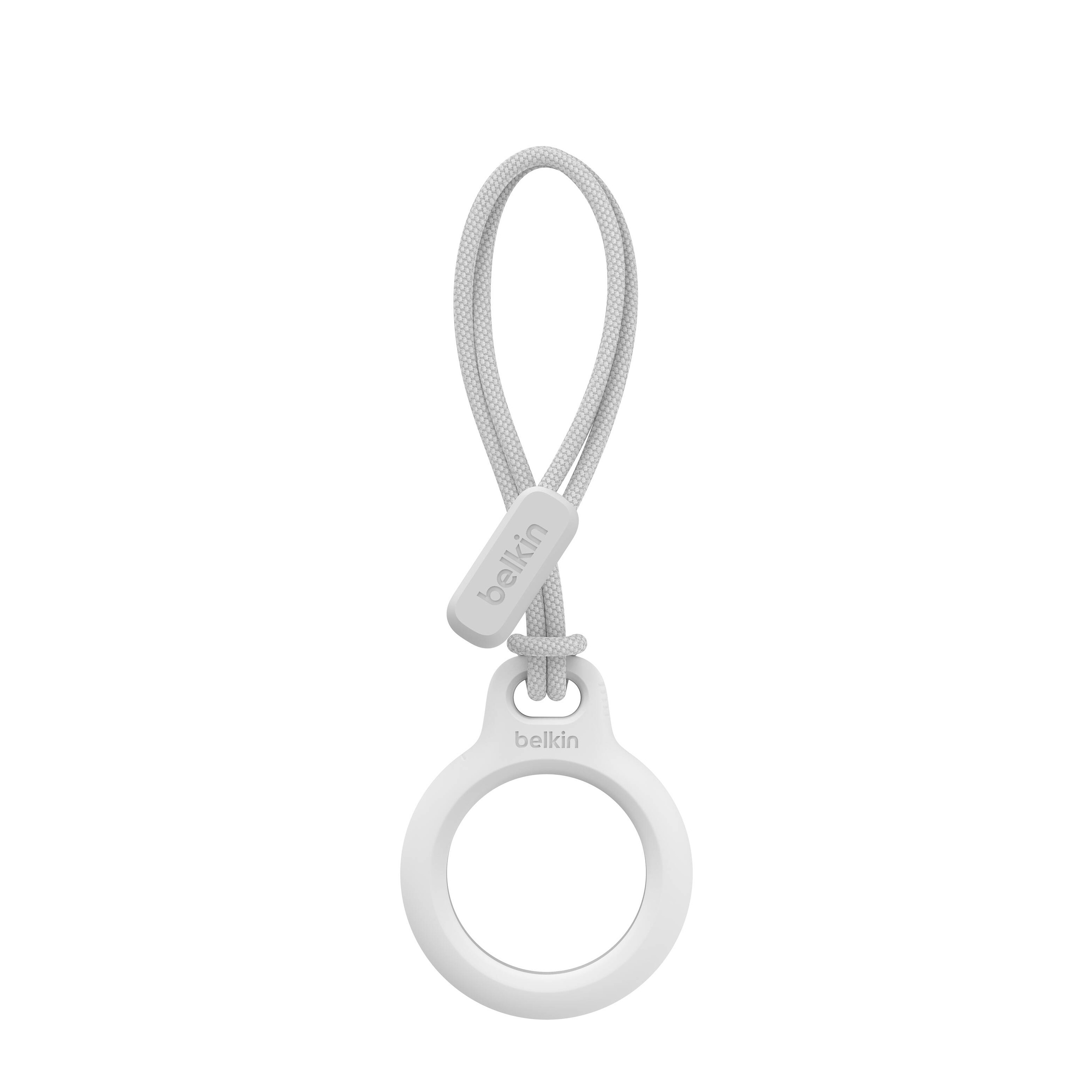 Image of Belkin - Apple AirTag Anhänger Hardcase Hülle Schlüsselanhänger + Schlaufe (F8W974BTWHT) - Weiss bei Apfelkiste.ch