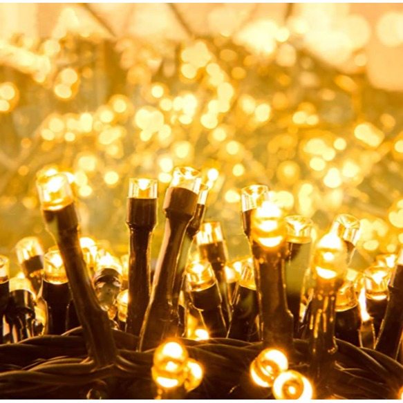 Image of (12m) 100 LED's XXL USB Lichterkette Deko Beleuchtung mit 8 Modi + Fernbedienung (IP65) - Warmweiss bei Apfelkiste.ch