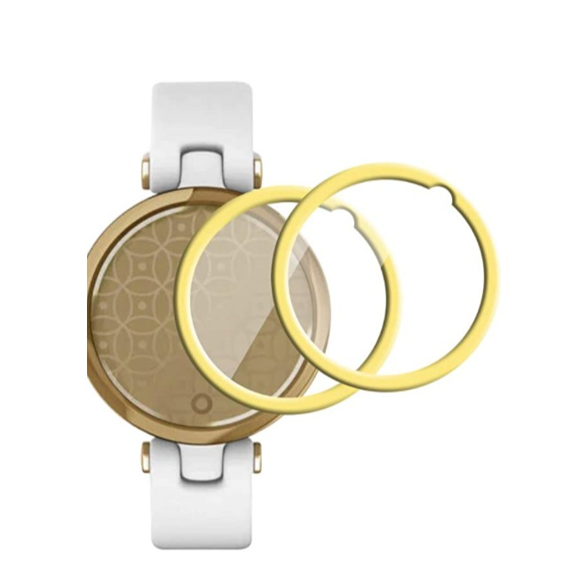 Image of (5er Set) Garmin Lily Curved Display Schutzfolie Rahmen 0.2mm - Gold bei Apfelkiste.ch
