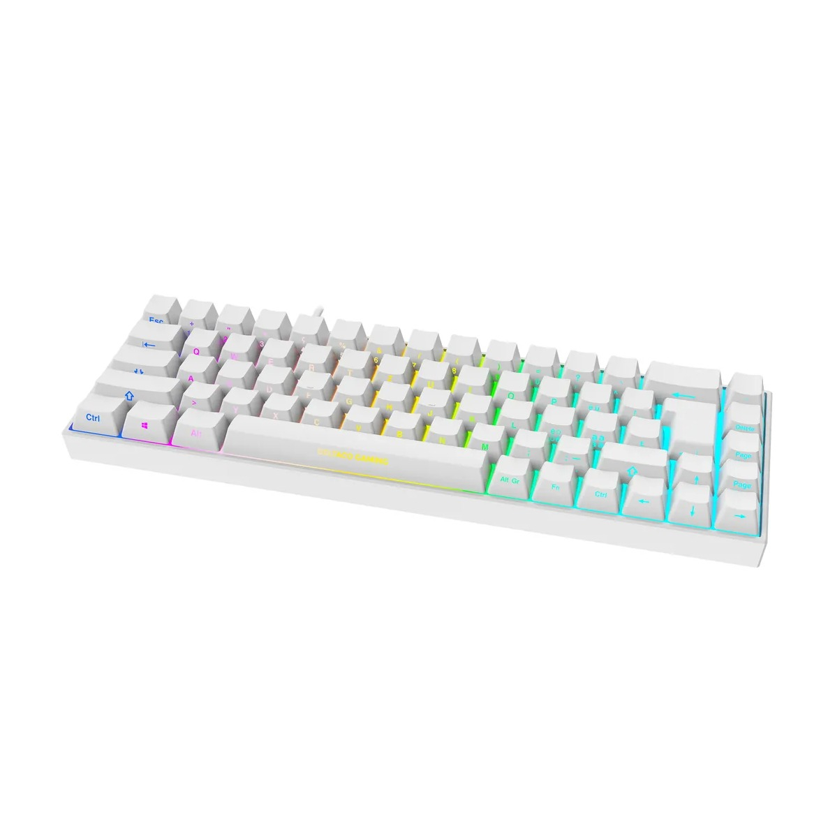 Image of Deltaco Gaming - WK95R 2.4GHz Mechanische Gaming Tastatur Keyboard CH Layout mit RGB Hintergrundbeleuchtung (GAM-100-W-CH) - Weiss bei Apfelkiste.ch