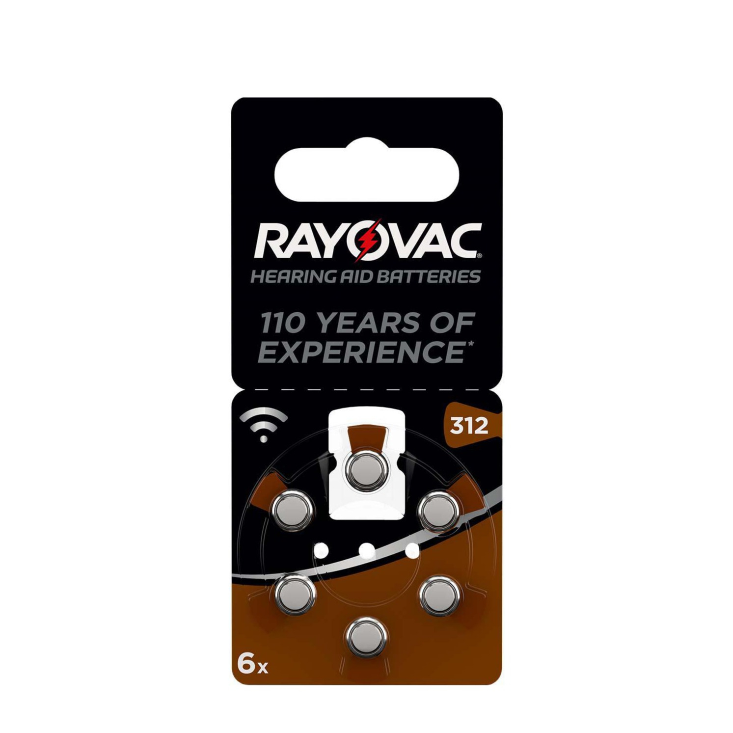 Image of Rayovac - (6er Set) Acoustic Special 1.4 Volt Knopfzelle Zink-Luft Hörgerät Batterie PR41 / 312A (180mAh) bei Apfelkiste.ch
