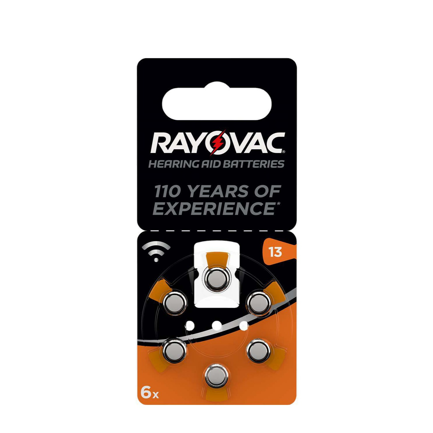 Image of Rayovac - (6er Set) Acoustic Special 1.4 Volt Knopfzelle Zink-Luft Hörgerät Batterie PR48 / 13A (310mAh) bei Apfelkiste.ch