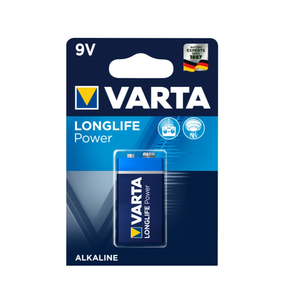 Image of Varta - 9 Volt Alkaline E-Block Batterie E 6LR61 LR22 bei Apfelkiste.ch