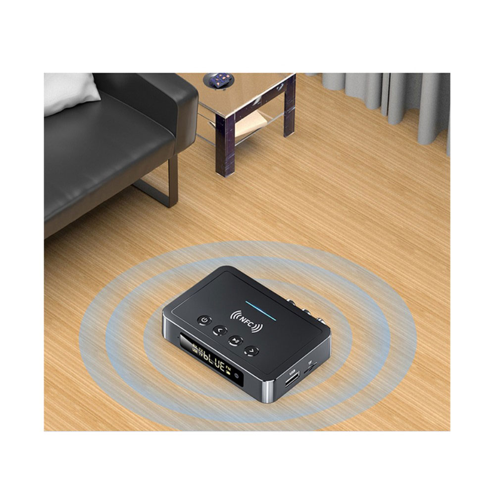 Récepteur Audio Bluetooth avec NFC - Jack 3,5 mm/RCA/SPDIF (Toslink) - BT  5.0 - DAC Wolfson HiFi - Récepteur Stéréo Bluetooth pour Enceintes/PC/TV 