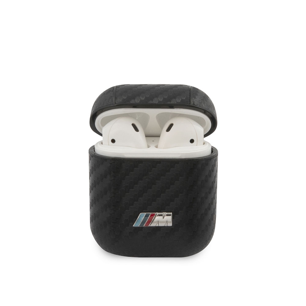 Image of BMW M - AirPods (1. & 2. Generation) Schutzhülle M Carbon (BMA2CMPUCA) - Schwarz bei Apfelkiste.ch
