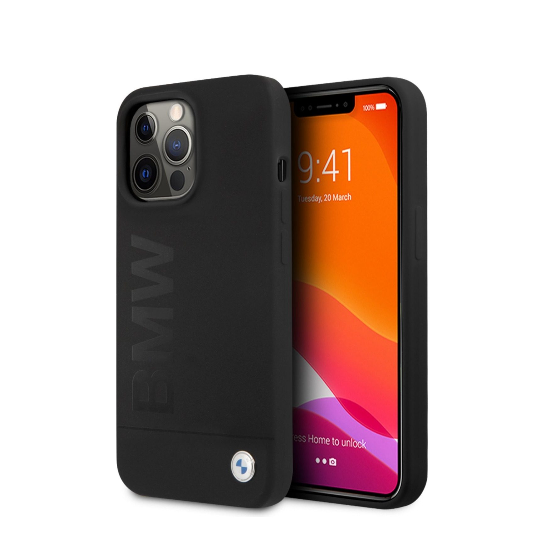 Image of BMW - iPhone 13 Pro Max Silikon Hardcase Hülle Big Logo (BMHCP13XSLBLBK) - Schwarz bei Apfelkiste.ch