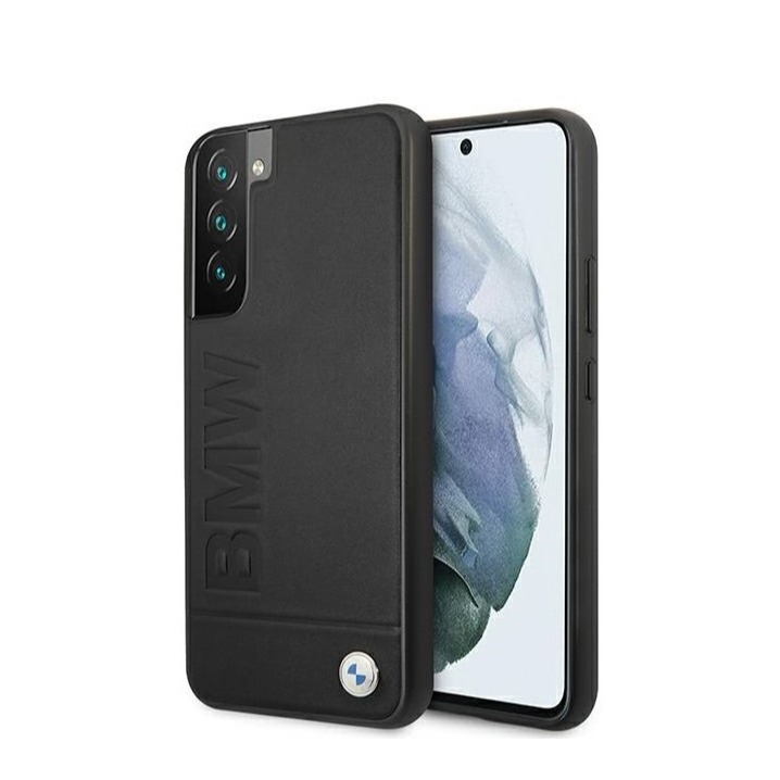 Image of BMW - Samsung Galaxy S22+ Plus 5G Silikon Hardcase Hülle Big Logo (BMHCS22MSLLBK) - Schwarz bei Apfelkiste.ch