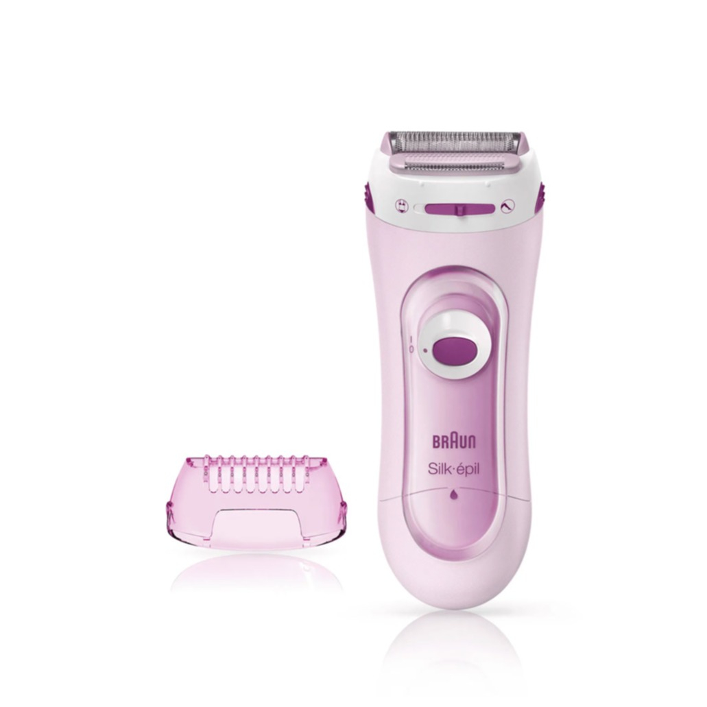 Image of Braun - Silk-épil Lady Shaver 2in1 Elektrischer Rasierer inkl. Trimmer Kappe + Batterien (LS5103) - Rosa bei Apfelkiste.ch