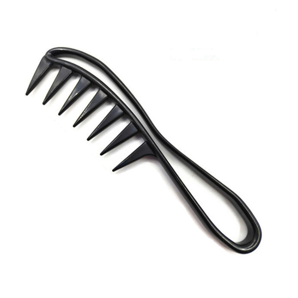 Image of (18cm) Breiter Lockenkamm Haar Styling Strähnen Kamm Rundgriff - Schwarz bei Apfelkiste.ch