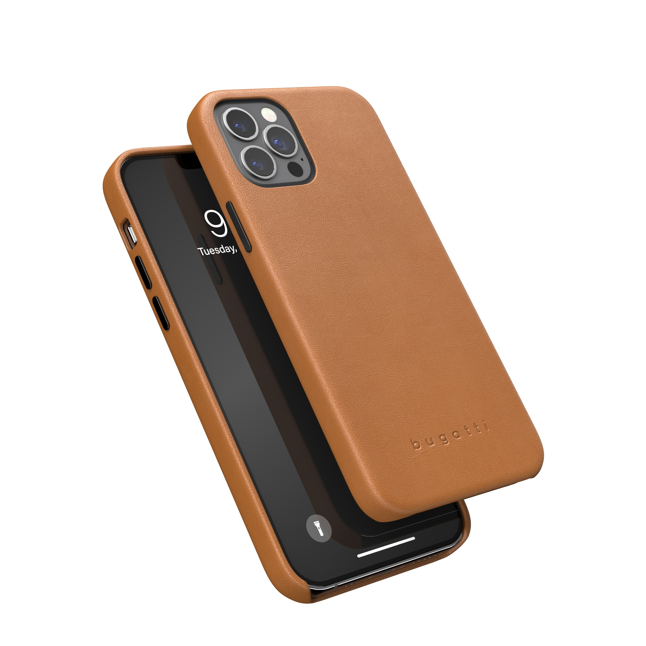 Image of Bugatti - iPhone 11 Pro Echtleder Hülle Snap Case Porto (39737) - Braun (Cognac) bei Apfelkiste.ch