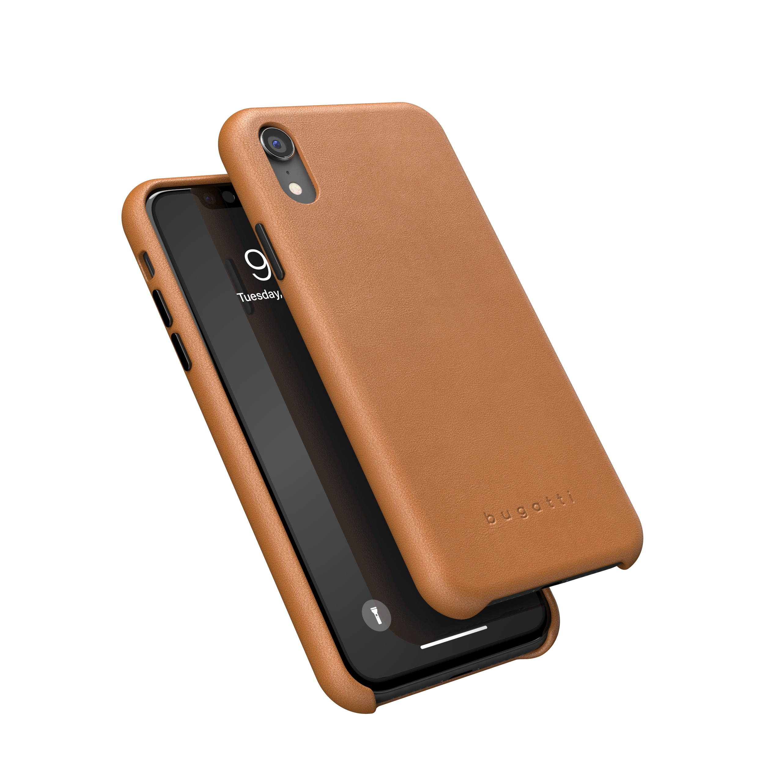 Image of Bugatti - iPhone Xr Echtleder Hülle Snap Case Porto (43770) - Braun (Cognac) bei Apfelkiste.ch