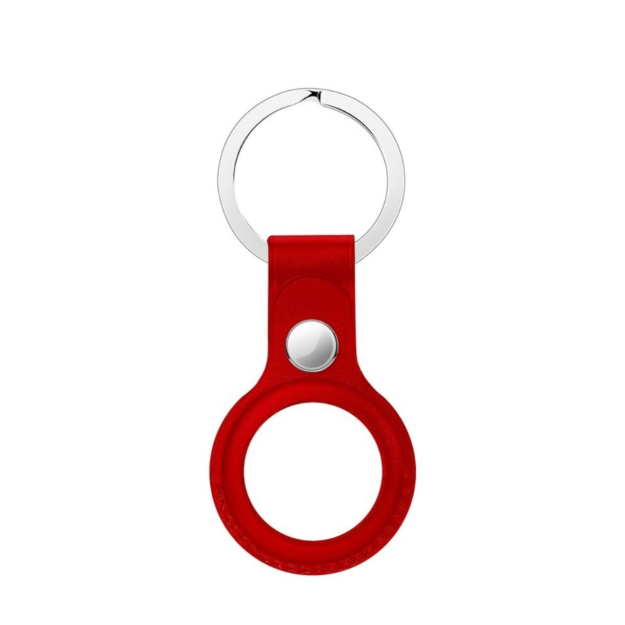 Image of Changee - Anhänger für Apple AirTag Echtleder Case Hülle Schlüsselanhänger mit Schlüsselring - Rot bei Apfelkiste.ch