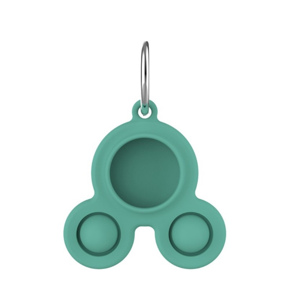 Image of Apple AirTag Anhänger Silikon Bubbles Hülle Schlüsselanhänger + Anti Stress Pop It Fidget Maus - Grün bei Apfelkiste.ch