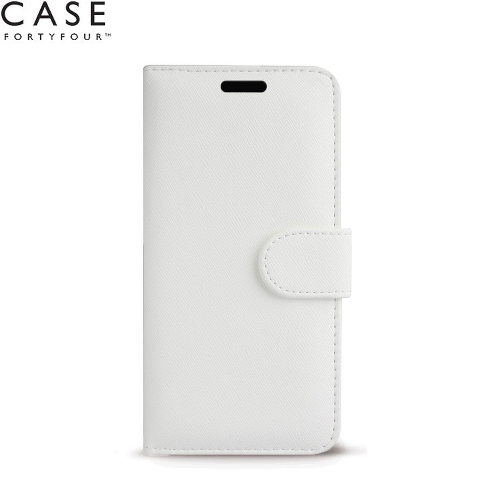 iPhone 11 Pro Leder Tasche No. 11 Flip Cover mit Kartenfächer (CFFCA0256) - Weiss