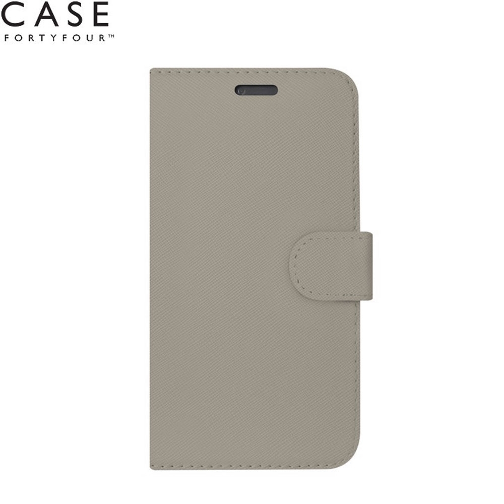 iPhone Xs Max Leder Tasche No. 11 Flip Cover mit Kartenfächer (CFFCA0157) - Beige