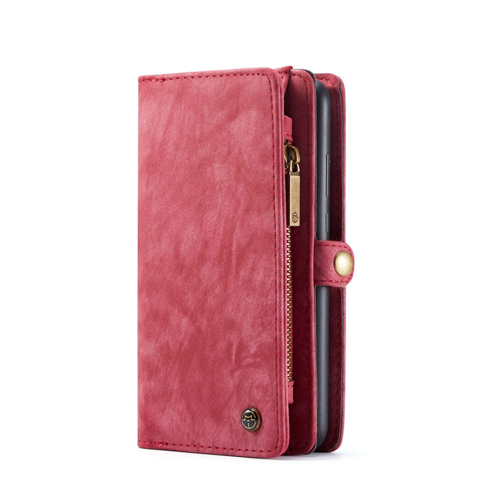 Image of Caseme - Huawei P30 Pro New Edition / P30 Pro 2in1 Echtleder Tasche + Magnet Hardcase Karten Etui - Rot bei Apfelkiste.ch