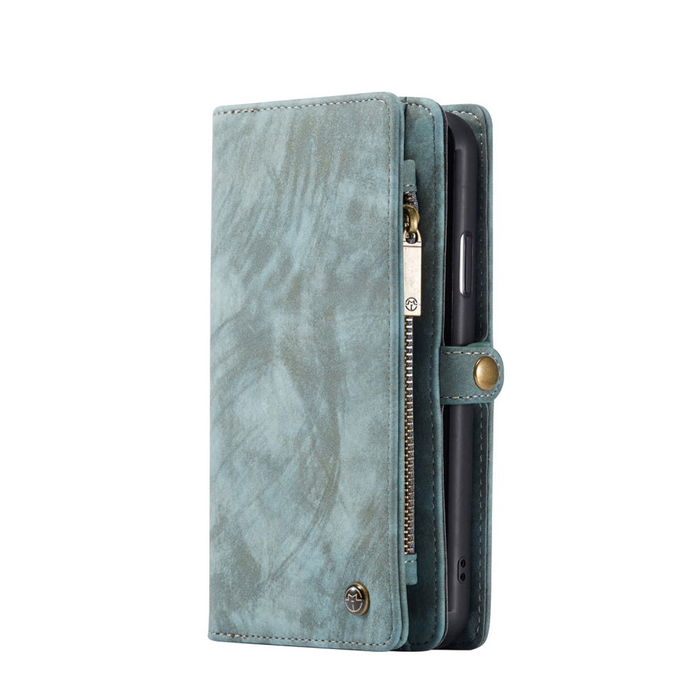 Image of Caseme - iPhone 11 2in1 Echtleder Tasche + Magnet Hardcase Karten Etui - Blau bei Apfelkiste.ch