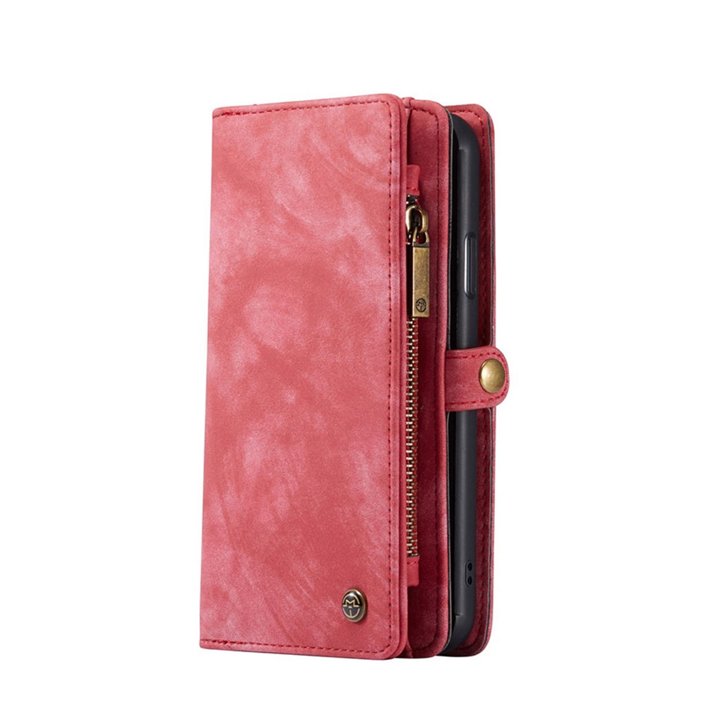 Image of Caseme - iPhone 11 2in1 Echtleder Tasche + Magnet Hardcase Karten Etui - Rot bei Apfelkiste.ch