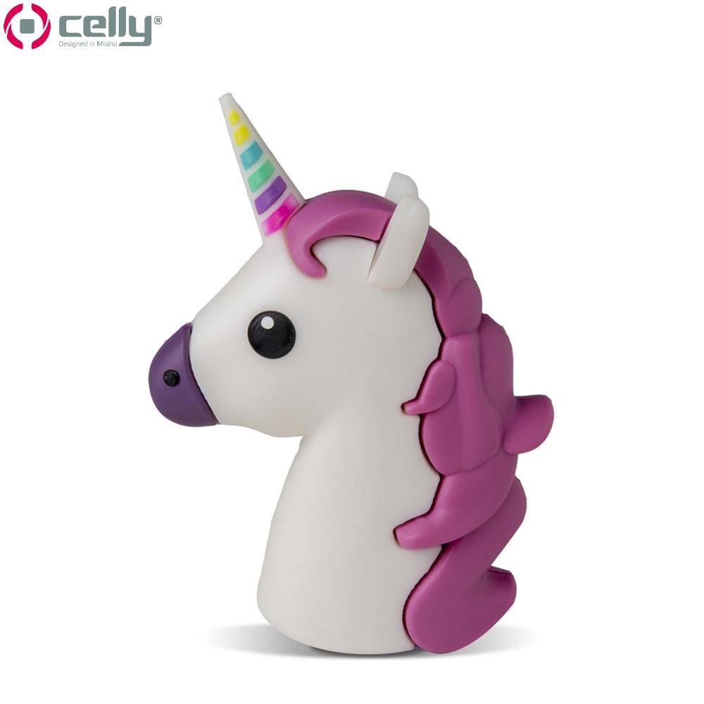 Mini Power Bank USB Ladegerät 2200mAh (PBUNIC2200PK) - Einhorn Design