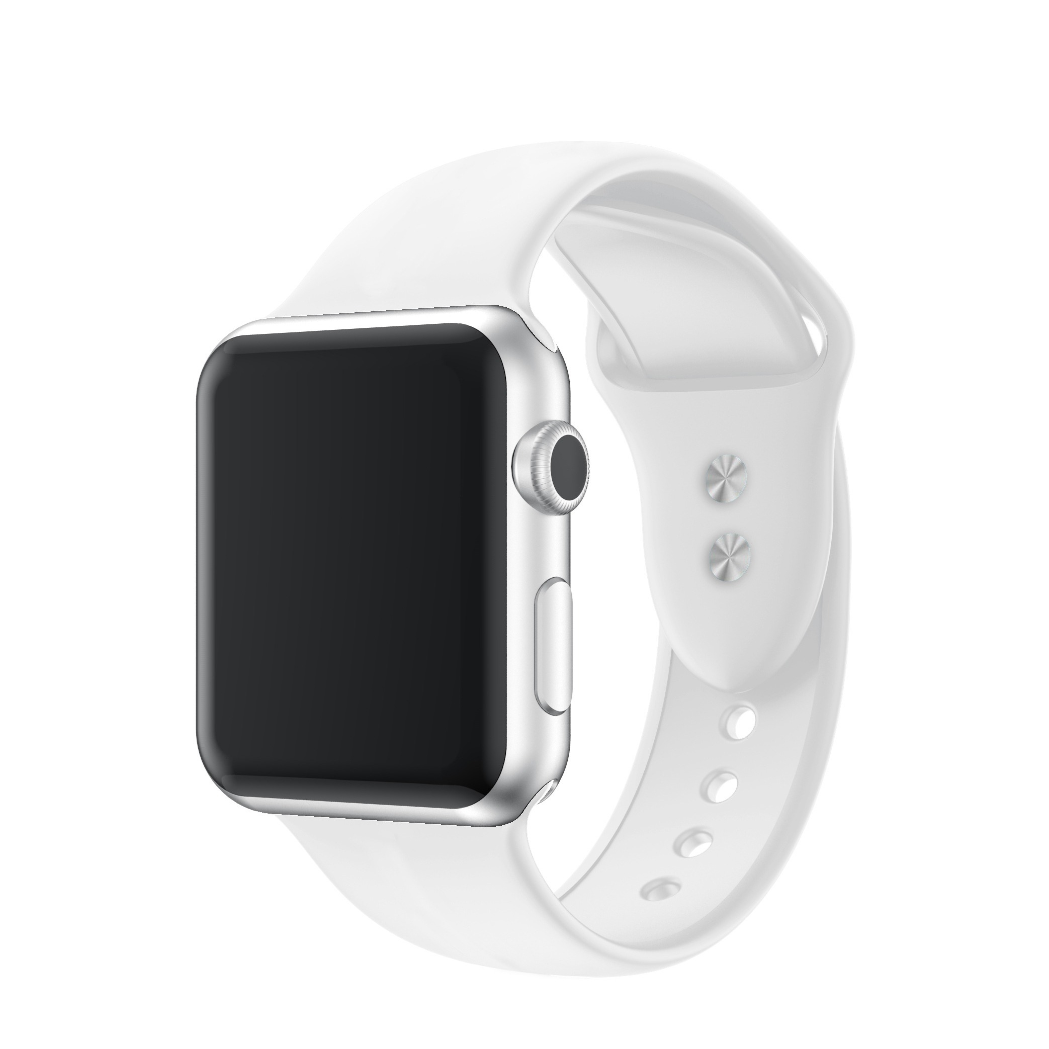 Apple Watch (49/45/44/42 mm) Silikon Armband Dunkelgrün