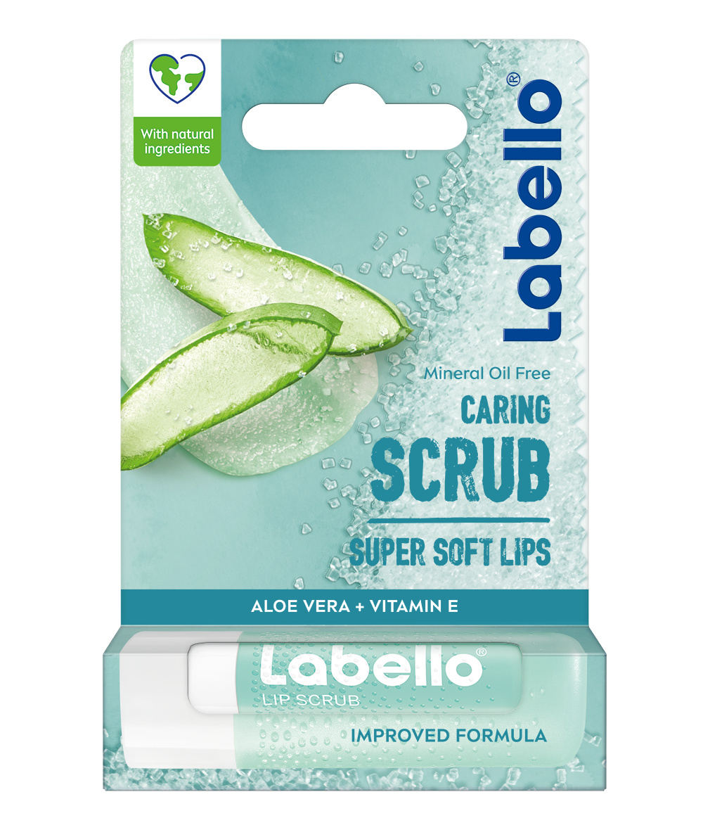 Labello (4.8g) Caring Lip Scrub Aloe Vera Peeling
