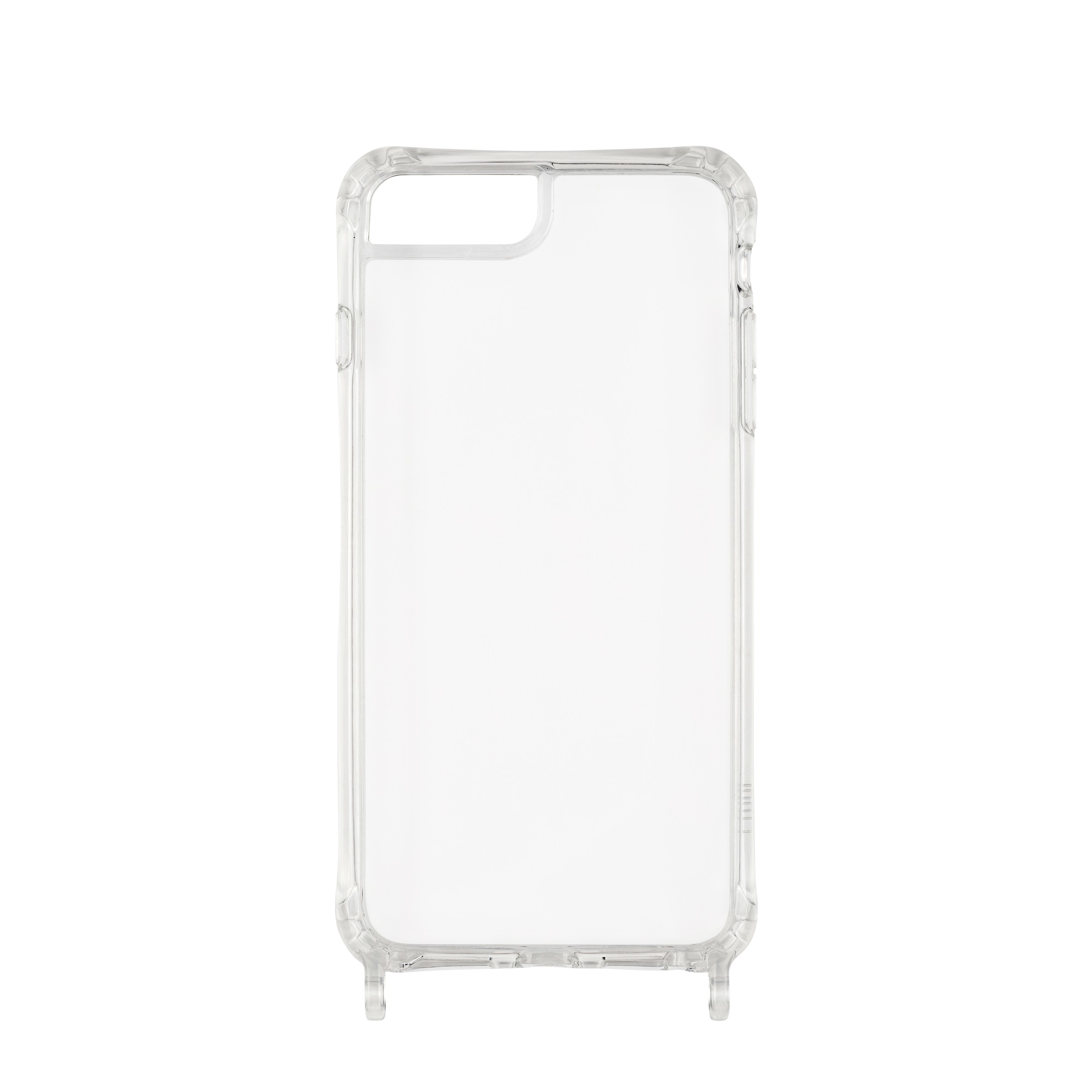 Image of ETUUI - iPhone SE (2022/2020) / 8 / 7 Necklace Hybrid TPU Hülle Air Cushion Fallschutz mit Ösen (clear-7-8-se) - Transparent bei Apfelkiste.ch