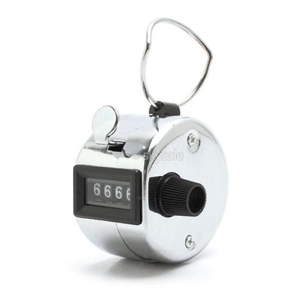Image of Einhand Zähler - Hand Zähler Counter Klicker aus Metall für Sport, Messen, Freizeit, Veranstaltungen - Silber bei Apfelkiste.ch