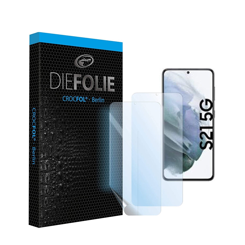 Image of Crocfol DIEFOLIE - (2er Set) Samsung Galaxy S21 5G Case Friendly Flüssig Display Schutzfolie (DF5248-CF) - Transparent bei Apfelkiste.ch