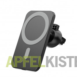 360° drehbare Autohalterung mit MagSafe-Halter für iPhone, Muvit – Schwarz  - German
