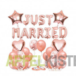 Folienballon Silber 80cm x 5m "JUST MARRIED" Party Luftballon Hochzeit Partydeko Folienballon Silber 80cm x 5m "JUST MARRIED" Party Luftballon Hochzeit Partydeko