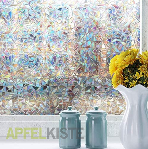 DIY Fensterfolie Effekt Regenbogen Reflektierend Dekorativ Privatsphäre 