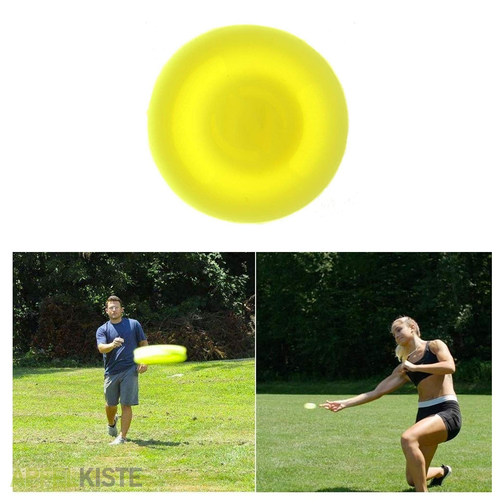 SPEEZER Mini Frisbee die neon gelbe Wurfscheibe ist der Outdoor Neon Gelb 