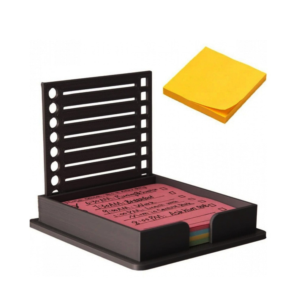 Acryl Notizspender Für Sticky Notes - Schwarz & Platzsparend