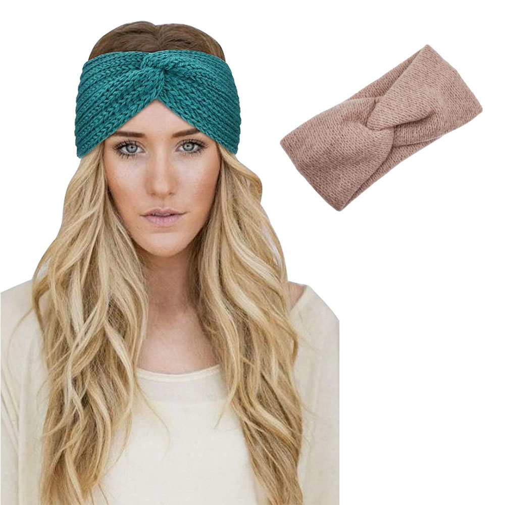 Image of Damen Stirnband Mode Accessoire Kreuzstirnband Bandana (One Size) - Rosa bei Apfelkiste.ch