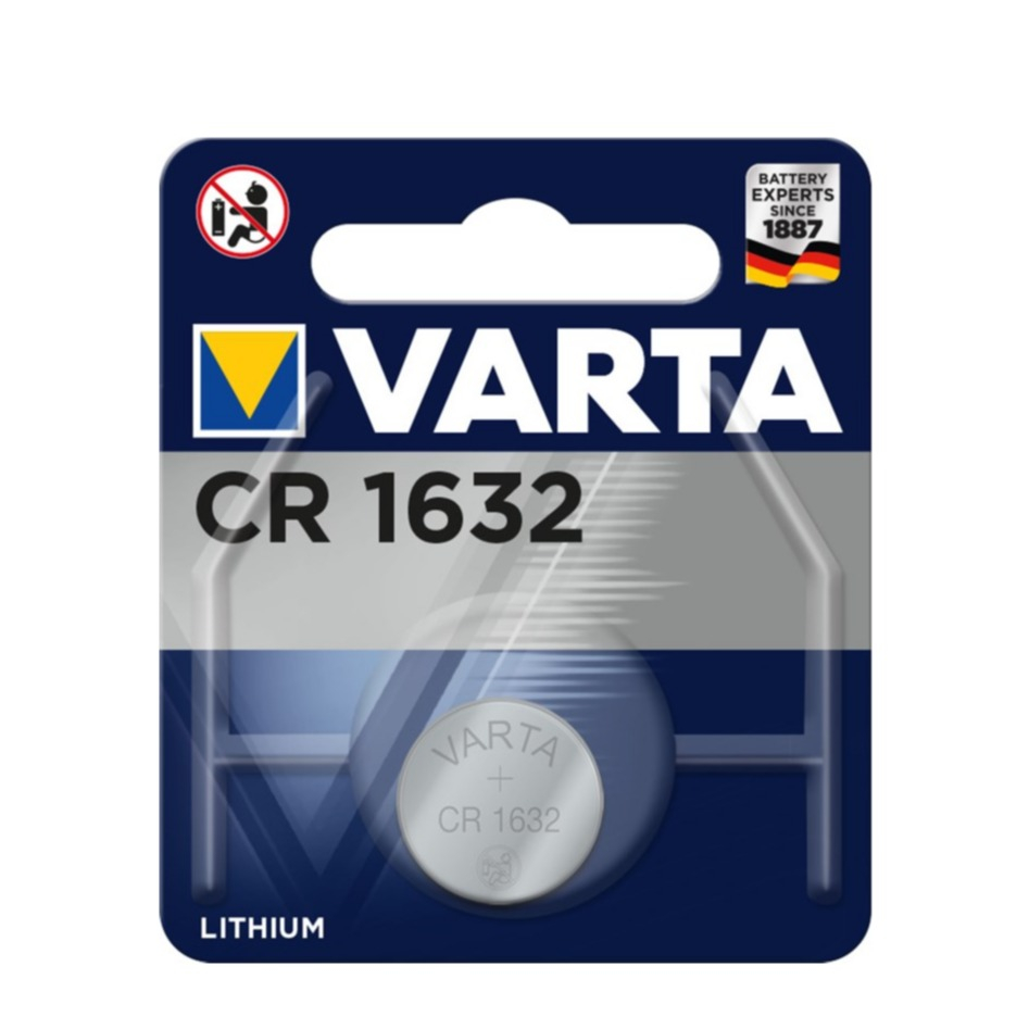 Image of Varta - 3 Volt Lithium Mangan Zelle Batterie Knopfzelle CR1632 / DL1632 (140mAh) bei Apfelkiste.ch